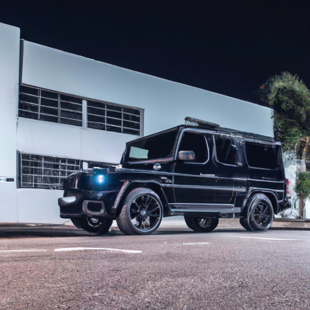 Mercedes-Benz G63 AMG 2023 preto em ambiente urbano